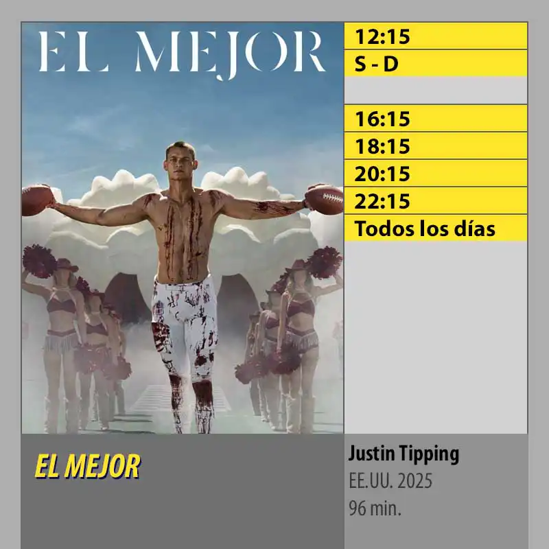 EL MEJOR MK2 CineSur Tablero Córdoba EL MEJOR MK2 CineSur Tablero Córdoba