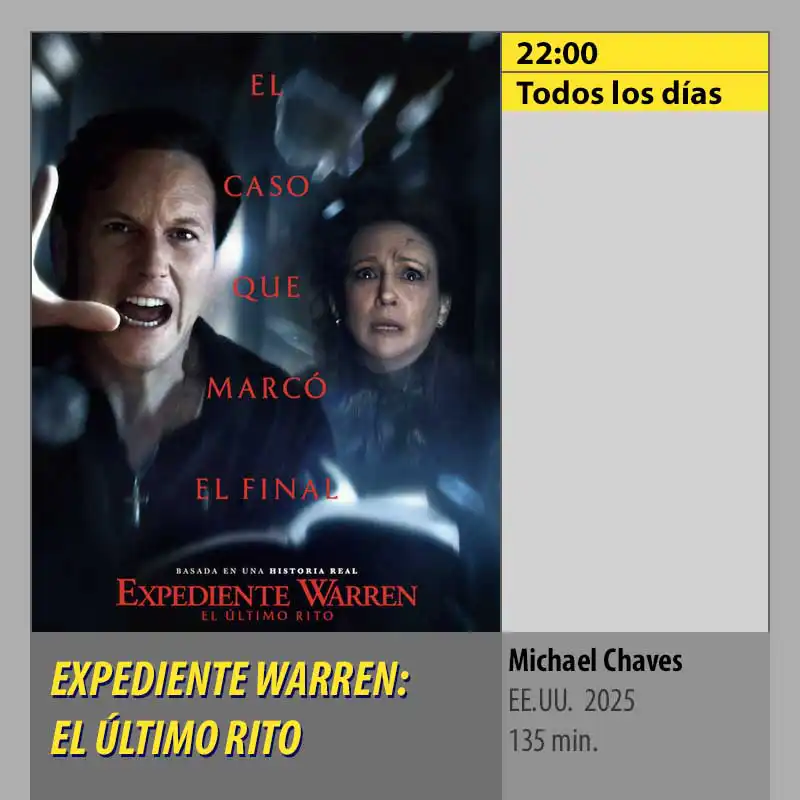 EXPEDIENTE WARREN- EL ÚLTIMO RITO CINES AXION Córdoba EXPEDIENTE WARREN- EL ÚLTIMO RITO CINES AXION Córdoba