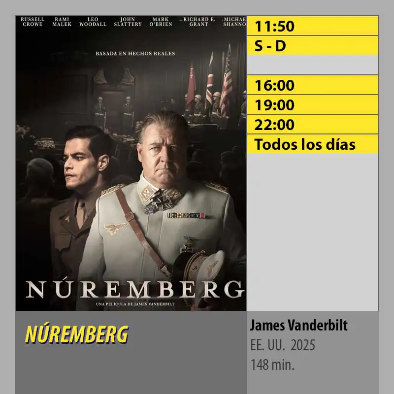 NÚREMBERG MK2 CineSur Tablero Córdoba
