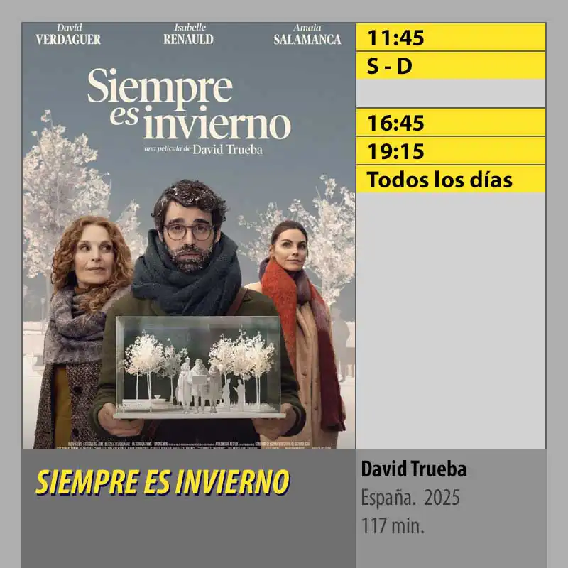SIEMPRE ES INVIERNO MK2 CineSur Tablero Córdoba SIEMPRE ES INVIERNO MK2 CineSur Tablero Córdoba