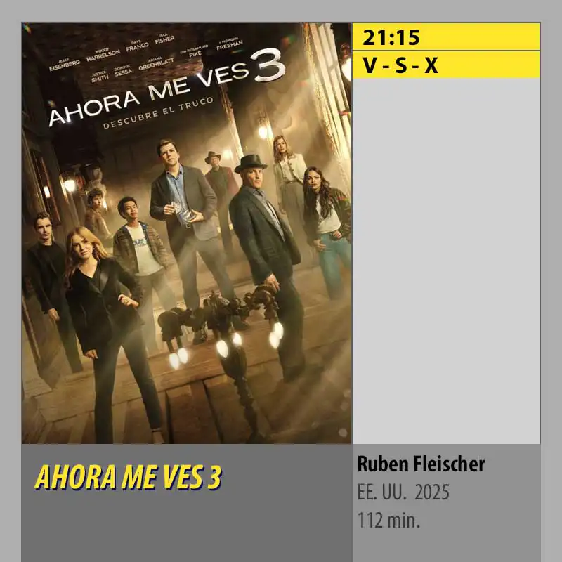 AHORA ME VES 3 Multicines Guadalquivir Córdoba AHORA ME VES 3 Multicines Guadalquivir Córdoba