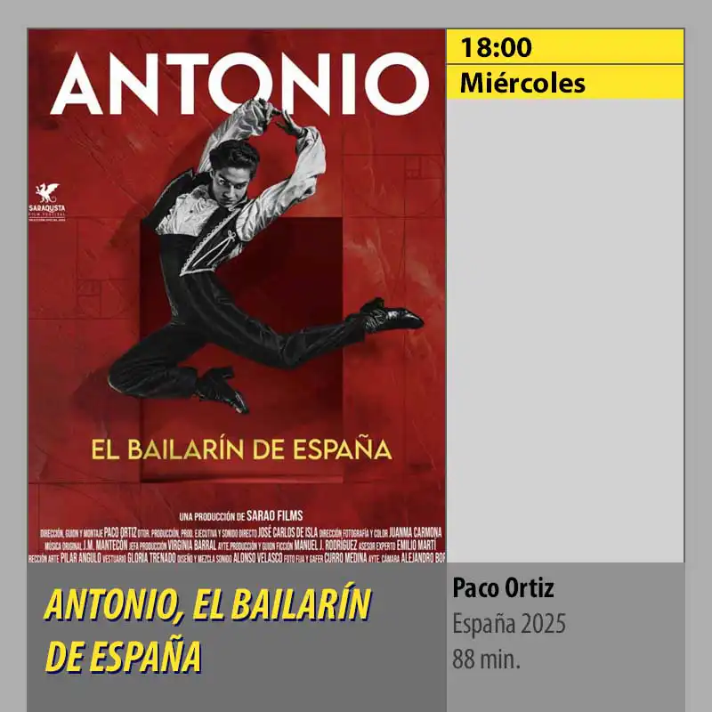 ANTONIO, EL BAILARÍN DE ESPAÑA Multicines Guadalquivir Córdoba ANTONIO, EL BAILARÍN DE ESPAÑA Multicines Guadalquivir Córdoba