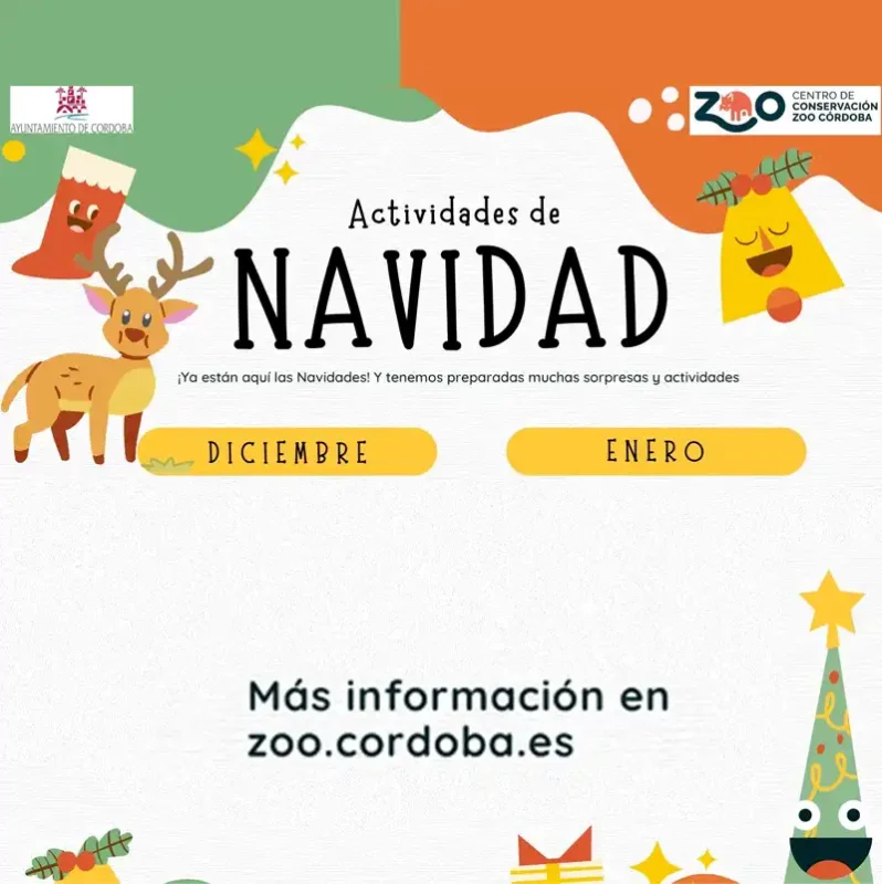 EVENTOS EN CÓRDOBA 26 NAVIDAD Centro de Conservacion ZOO CORDOBA. Diciembre 2025 Enero 2026
