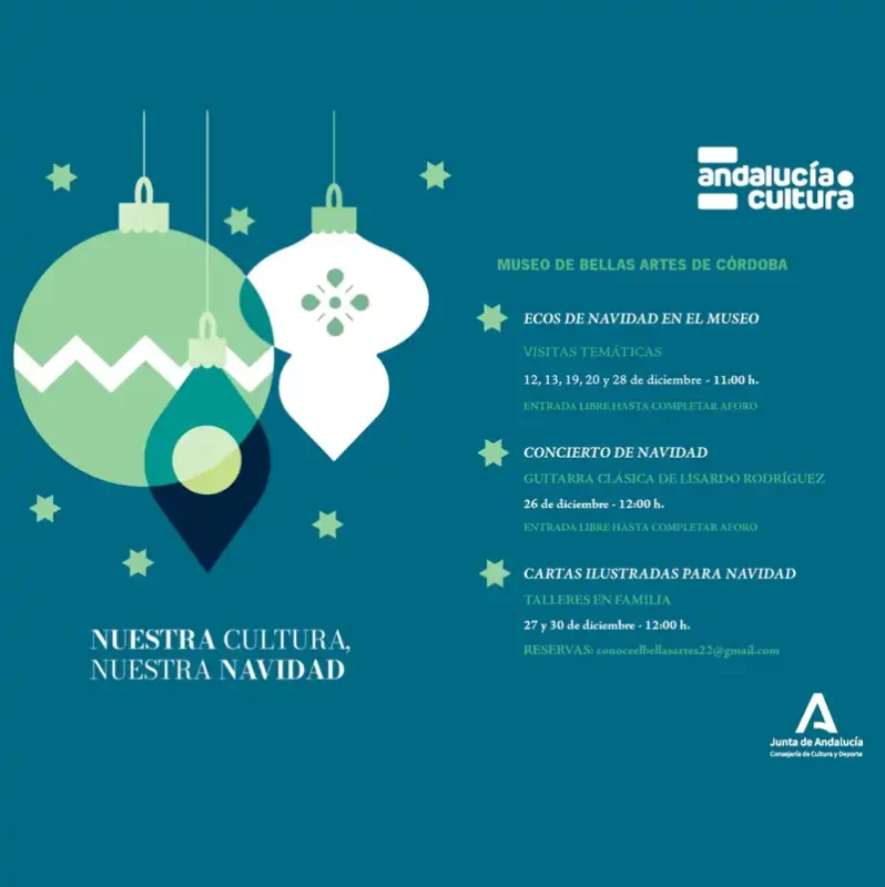 EVENTOS EN CÓRDOBA 37 NAVIDAD EN EL MUSEO DE BELLAS ARTES DE CORDOBA. 12 al 30 Diciembre 2025