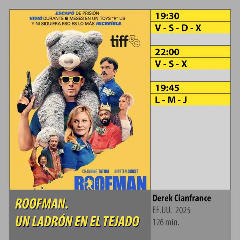 ROOFMAN. UN LADRÓN EN EL TEJADO Multicines Guadalquivir Córdoba ROOFMAN. UN LADRÓN EN EL TEJADO Multicines Guadalquivir Córdoba