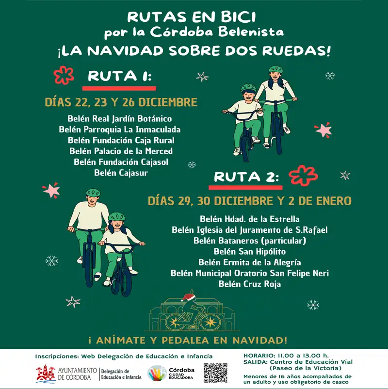 RUTAS EN BICI POR LA CÓRDOBA BELENISTA. Navidad sobre dos ruedas. Diciembre 2025 - Enero 2026 RUTAS EN BICI POR LA CÓRDOBA BELENISTA. Navidad sobre dos ruedas. Diciembre 2025 - Enero 2026