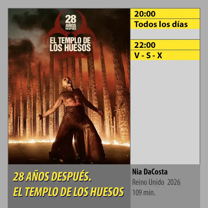 28 AÑOS DESPUÉS. EL TEMPLO DE LOS HUESOS Multicines Guadalquivir Córdoba