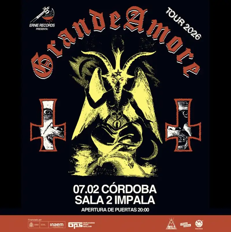 GRANDE AMORE. Sala Impala. Córdoba. Sábado 7 Febrero 2026