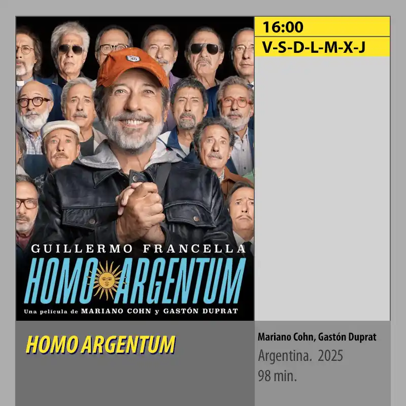 HOMO ARGENTUM. MK2 CineSur Tablero Córdoba HOMO ARGENTUM. MK2 CineSur Tablero Córdoba