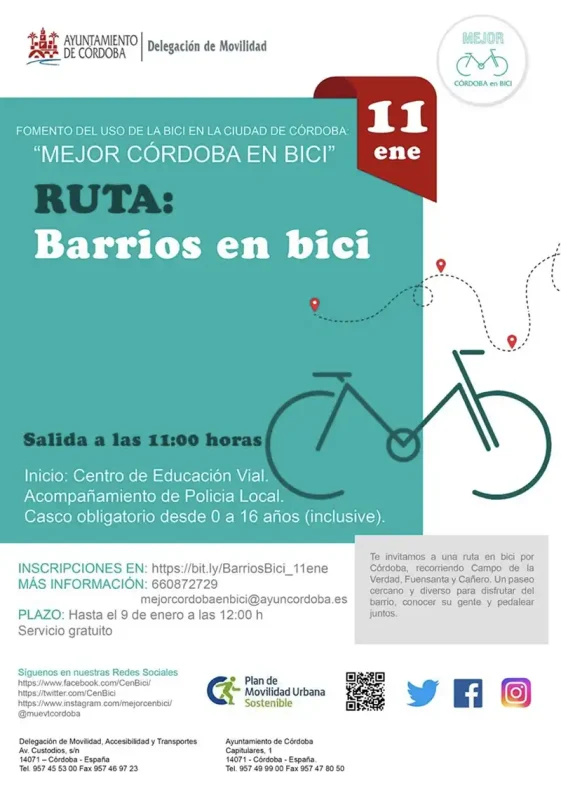MEJOR CORDOBA EN BICI. Domingo 11 de enero de 2026