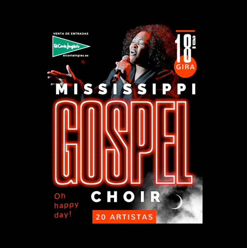 MISSISSIPPI GOSPEL CHOIR. Palacio de Congresos de Córdoba. Viernes 9 de Enero de 2026