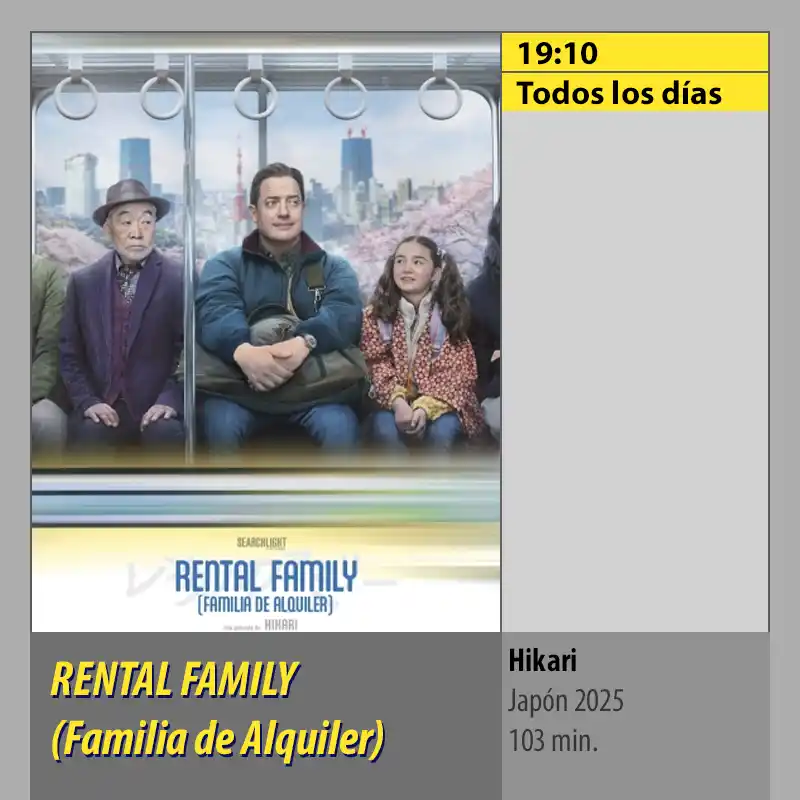 RENTAL FAMILY MK2 CineSur Tablero Córdoba