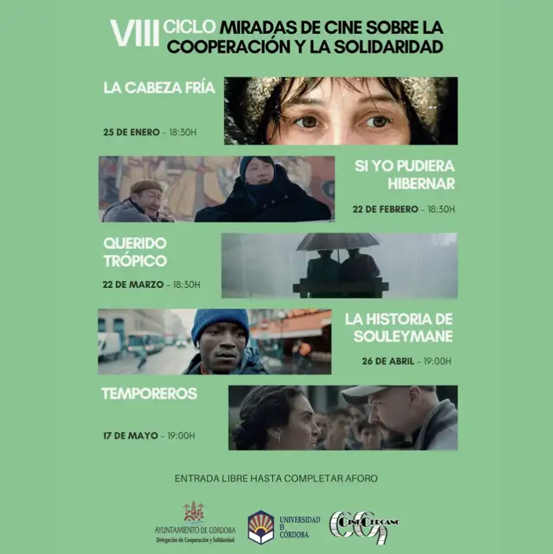 VIII CICLO MIRADAS DE CINE SOBRE LA COOPERACION Y LA SOLIDARIDAD. Cordoba 2026