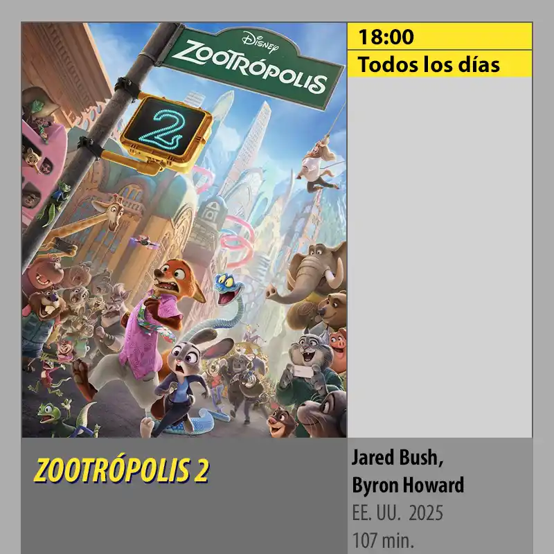 ZOOTRÓPOLIS 2 Multicines Guadalquivir Córdoba