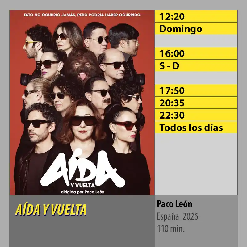 AÍDA Y VUELTA CINES AXION Córdoba 28 AÑOS DESPUÉS. EL TEMPLO DE LOS HUESOS CINES AXION Córdoba