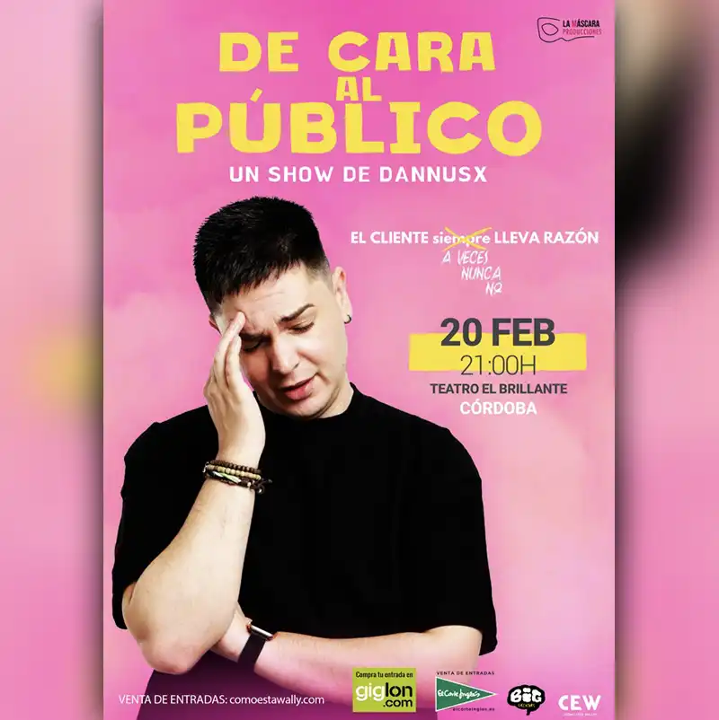 'DE CARA AL PÚBLICO'. Teatro El Brillante. Córdoba. Viernes 20 Febrero 2026