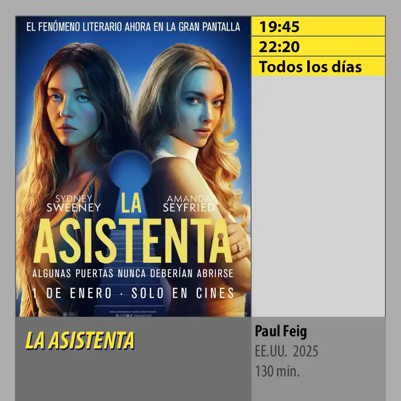 LA ASISTENTA MK2 CineSur Tablero Córdoba LA ASISTENTA MK2 CineSur Tablero Córdoba