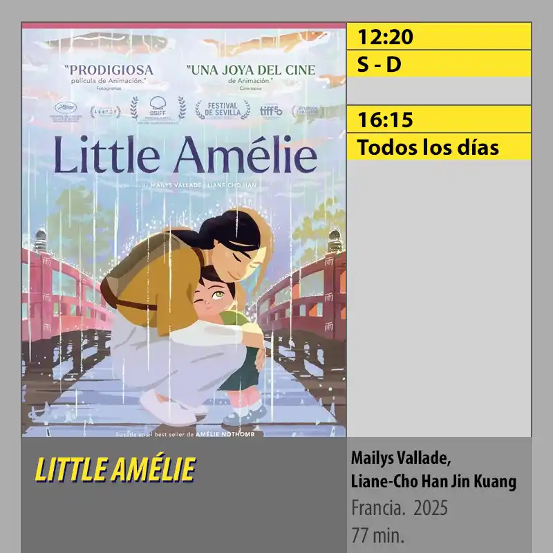 LITTLE AMÉLIE. MK2 CineSur Tablero Córdoba