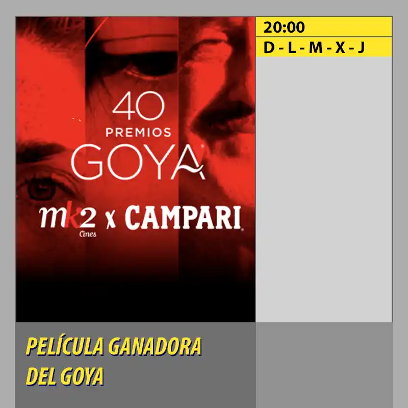PREMIOS GOYA MK2 CineSur Tablero Córdoba