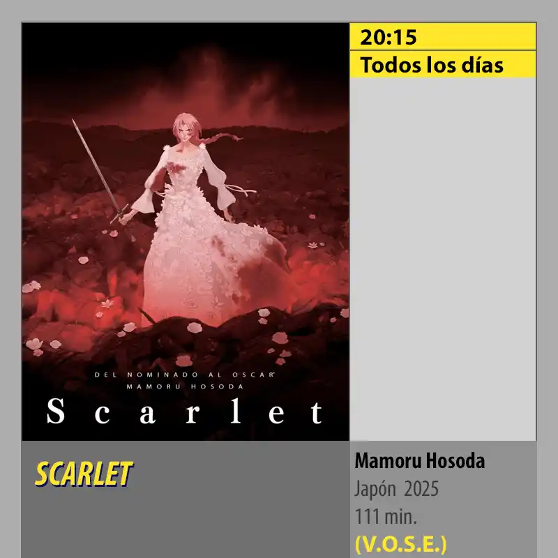 SCARLET VOSE MK2 CineSur Tablero Córdoba