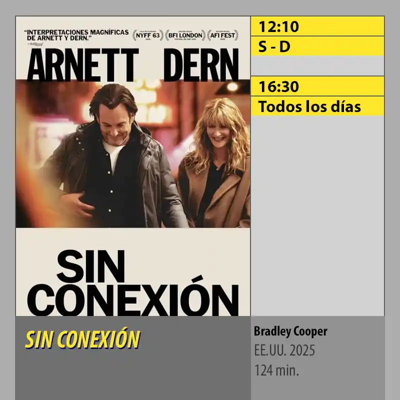 SIN CONEXIÓN. MK2 CineSur Tablero Córdoba