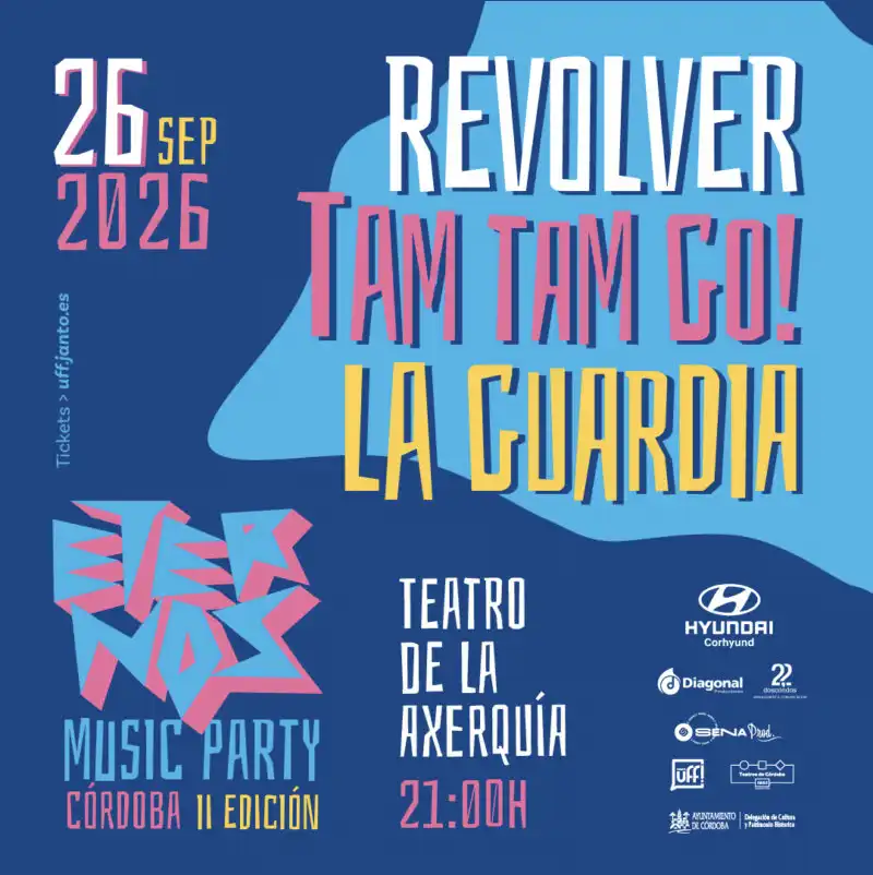 ETERNOS MUSIC PARTY. Teatro de la Axerquía. Córdoba. Sábado 26 Septiembre 2026