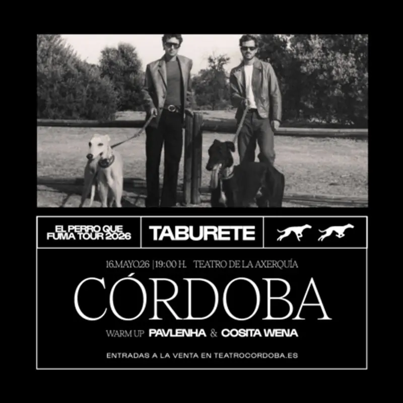 TABURETE. Teatro de la Axerquía. Córdoba. Sábado 16 Mayo 2026