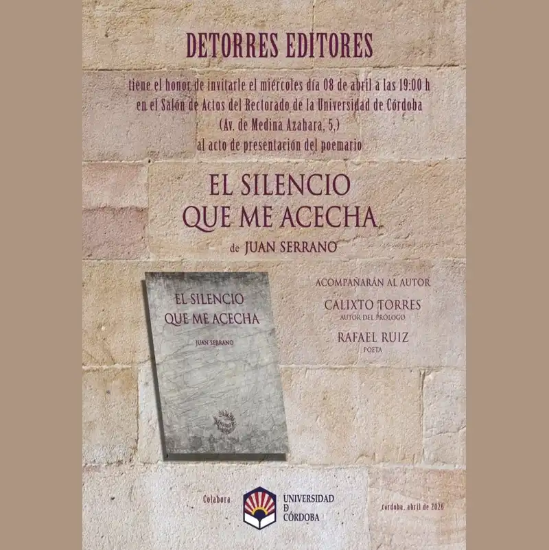 Juan Serrano 'El silencio que me acecha'. Rectorado UCO. Córdoba. Miércoles 8 Abril 2026 Juan Serrano 'El silencio que me acecha'. Rectorado UCO. Córdoba. Miércoles 8 Abril 2026