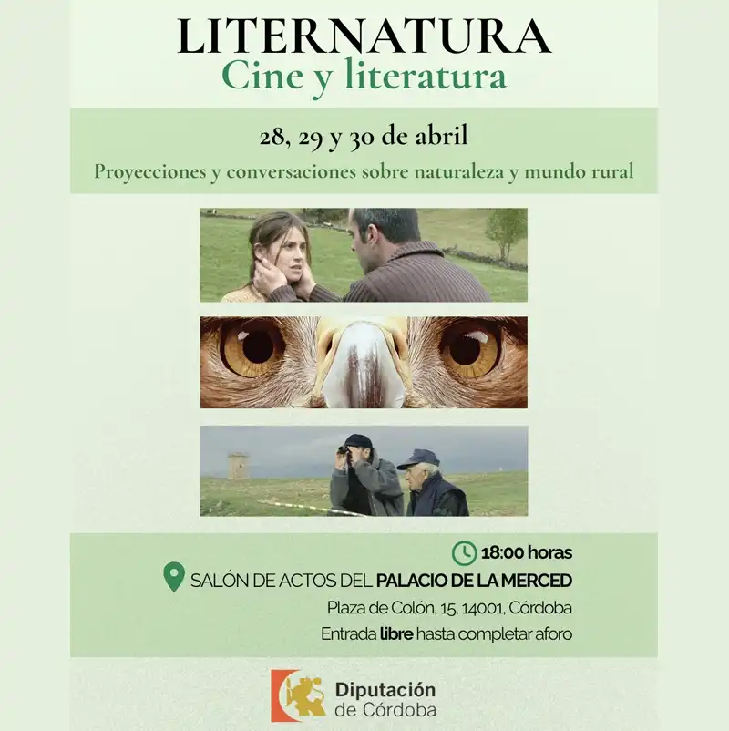 'LITERNATURA' CINE Y LITERATURA. Palacio de la Merced. Córdoba. 28-29-30 Abril 2026