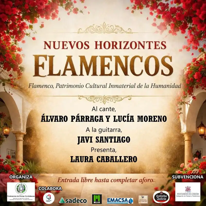 NUEVOS HORIZONTES FLAMENCOS. Palacio de Orive. Córdoba. Domingo 12 Abril 2026