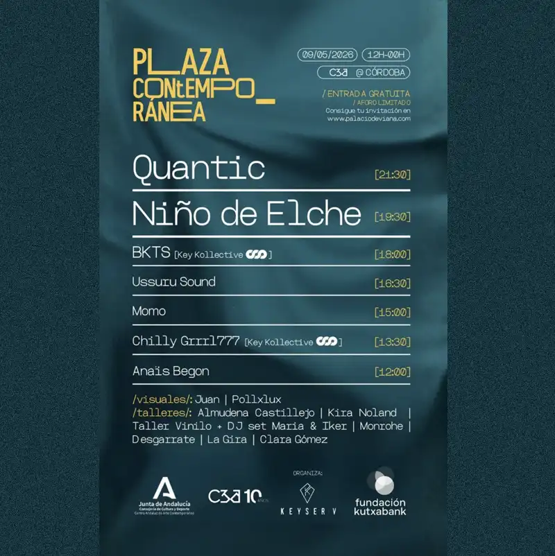 PLAZA CONTEMPORÁNEA. C3A Córdoba. Sábado 9 Mayo 2026