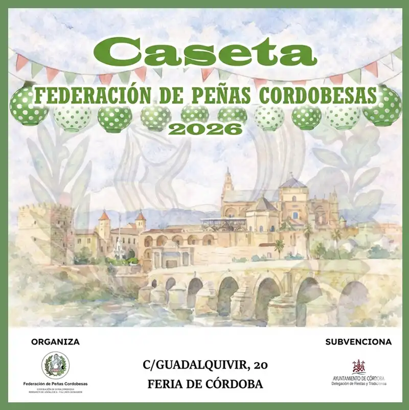 CASETA FEDERACIÓN DE PEÑAS CORDOBESAS 2026 CASETA FEDERACIÓN DE PEÑAS CORDOBESAS 2026