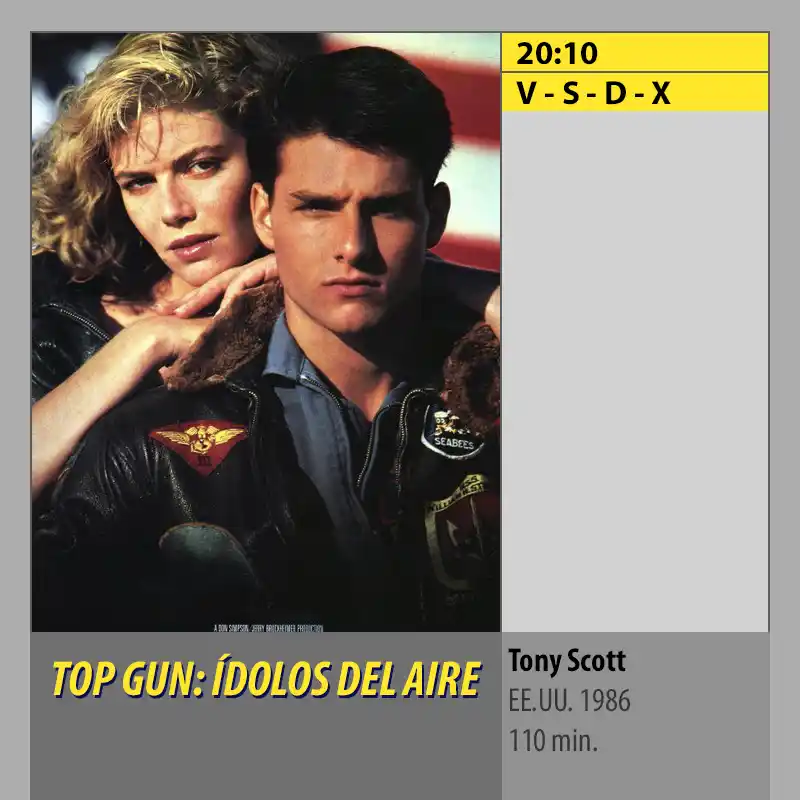 TOP GUN- ÍDOLOS DEL AIRE MK2 CineSur Tablero Córdoba