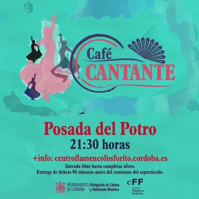 CAFE CANTANTE. Posada del Potro. Cordoba. Septiembre Octubre 2026