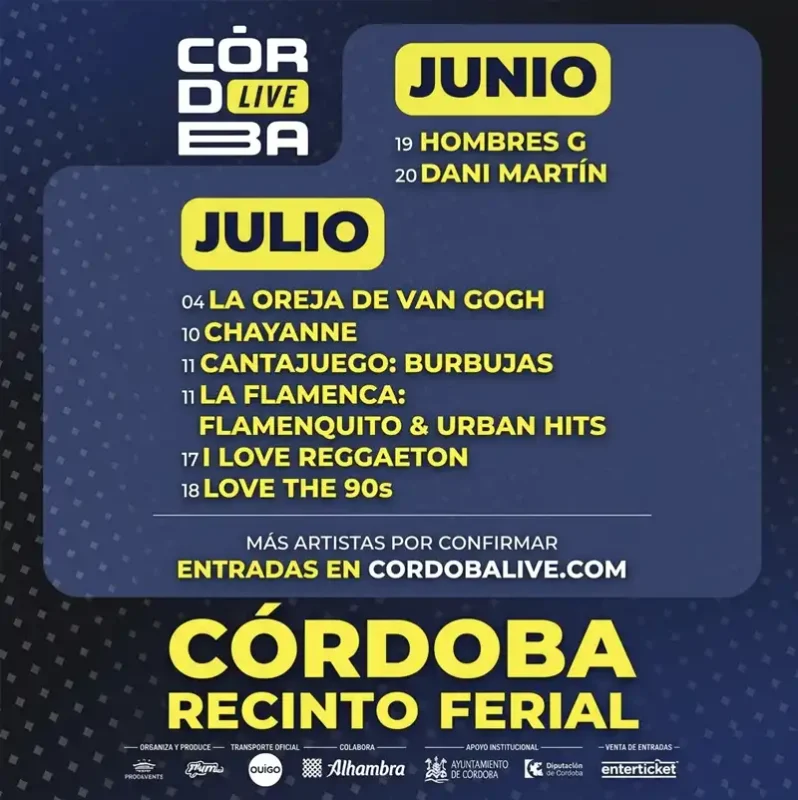 CORDOBA LIVE 2026. Recinto Ferial