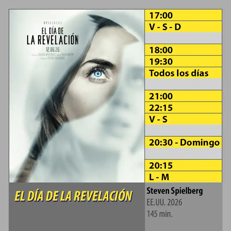 EL DÍA DE LA REVELACIÓN Multicines Guadalquivir Córdoba EL DIA DE LA REVELACION Multicines Guadalquivir Cordoba