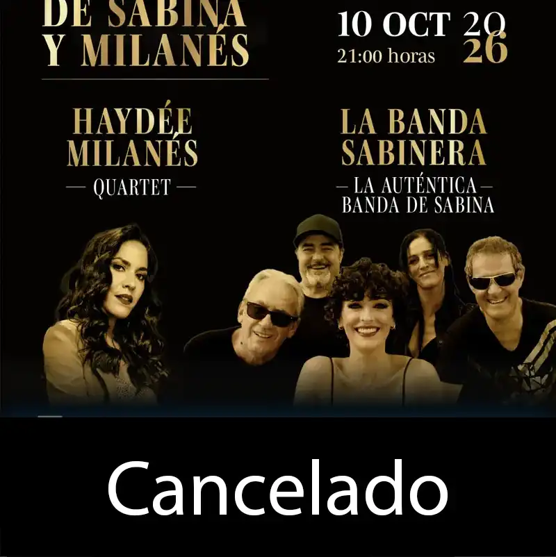 EL LEGADO DE SABINA Y MILANES. Teatro de la Axerquia. Cordoba. Sabado 10 Octubre 2026 CANCELADO