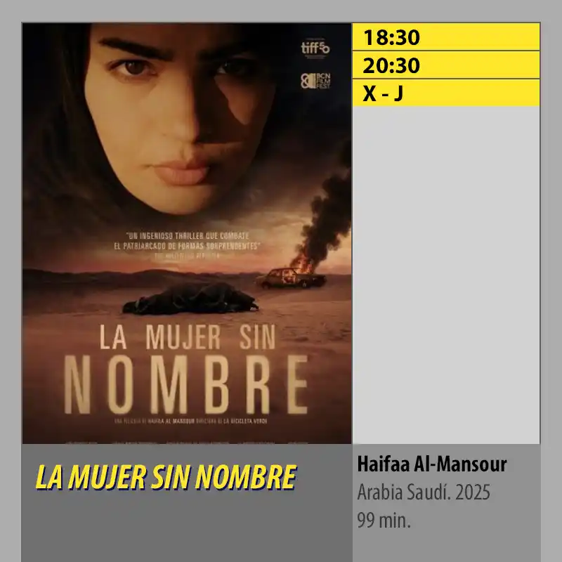 LA MUJER SIN NOMBRE. CINES AXION Cordoba