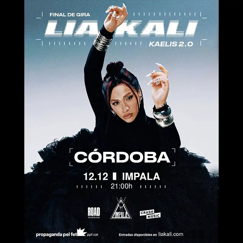 LIA KALI. Sala Impala. Cordoba. Sabado 12 Diciembre 2026
