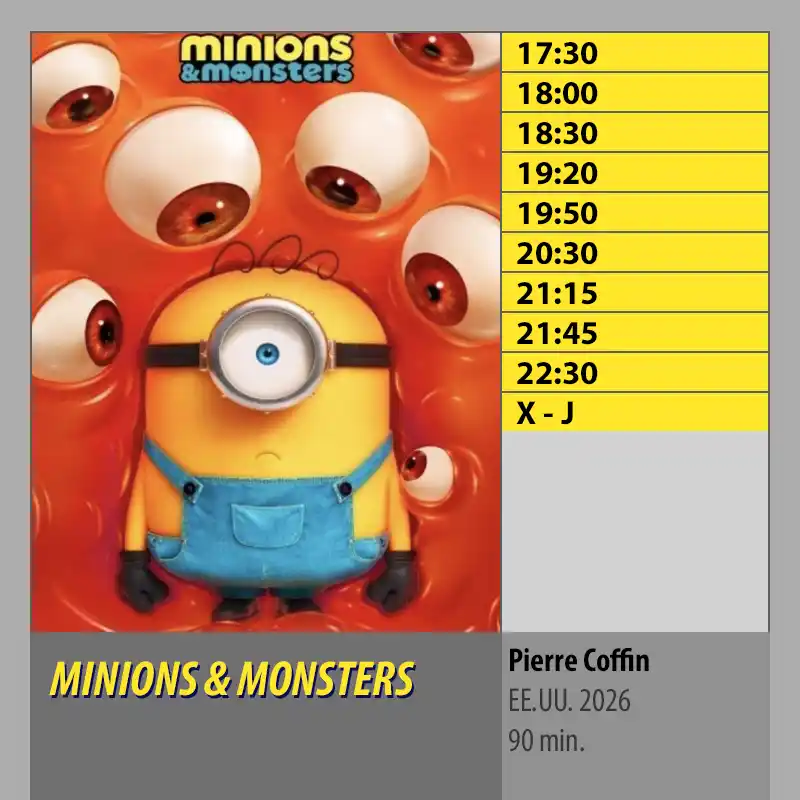 MINIONS MONSTERS. CINES AXION Cordoba