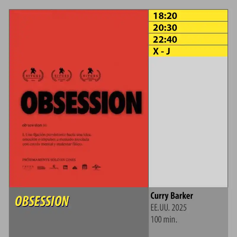 OBSESSION. CINES AXION Cordoba