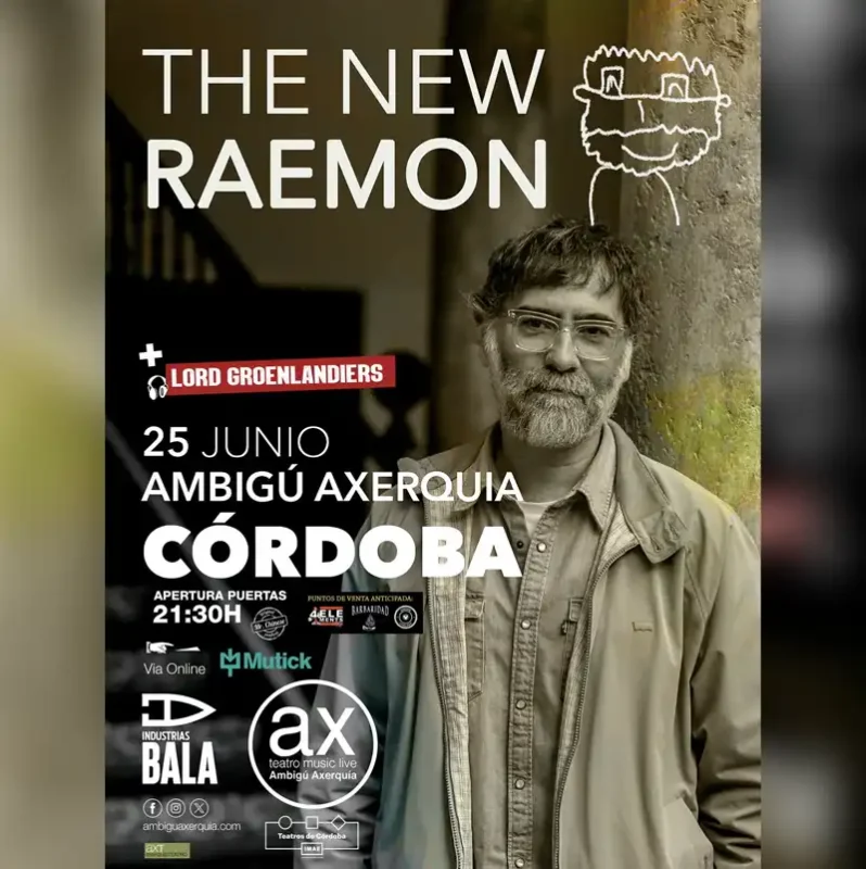 THE NEW RAEMON. Sala Ambigu. Cordoba. Jueves 25 Junio 2026