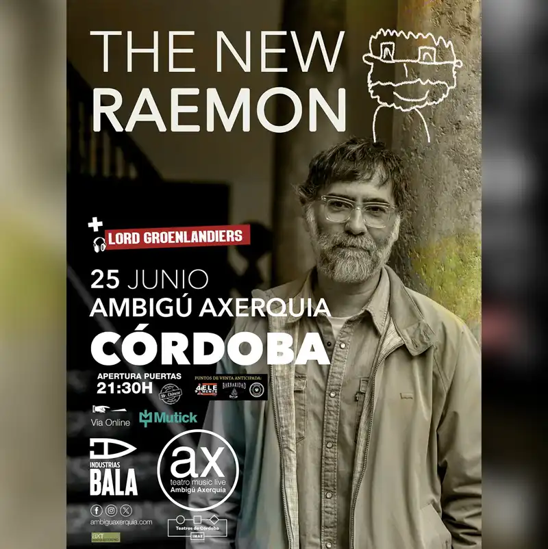 THE NEW RAEMON. Sala Ambigú. Córdoba. Jueves 25 Junio 2026