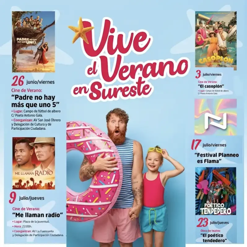 VIVE EL VERANO EN SURESTE. Participacion Ciudadana. Cordoba. Junio Julio 2026