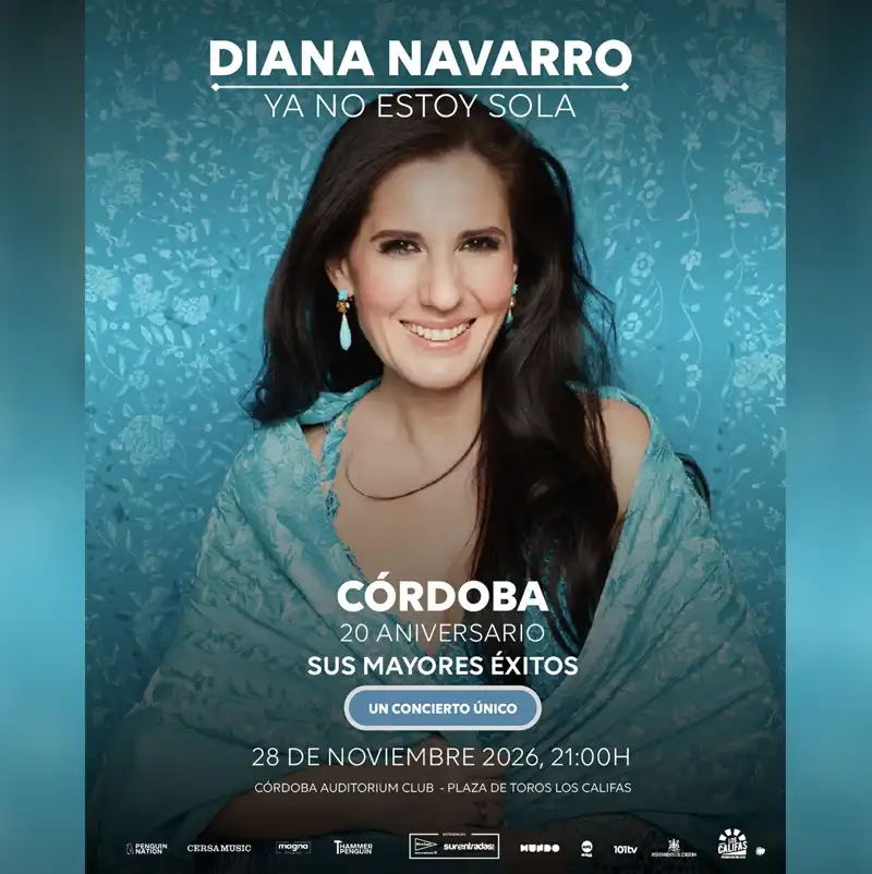 DIANA NAVARRO. Plaza de Toros de Córdoba. Sábado 28 Noviembre 2026 DIANA NAVARRO. Plaza de Toros de Cordoba. Sabado 28 Noviembre 2026