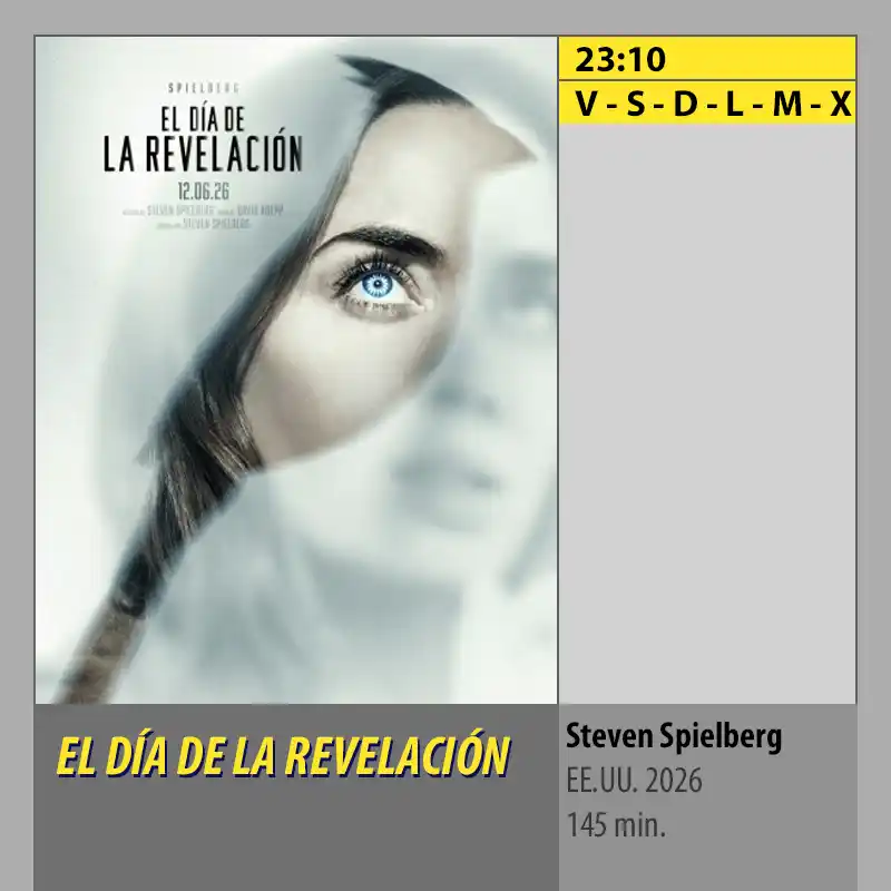 EL DÍA DE LA REVELACIÓN MK2 CineSur Tablero Córdoba EL DIA DE LA REVELACION MK2 CineSur Tablero Cordoba