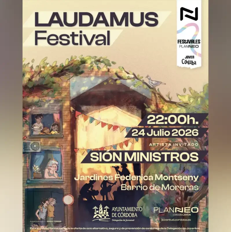 LAUDAMUS Festival. Jardines Federica Montseny. Cordoba. Viernes 24 Julio 2026