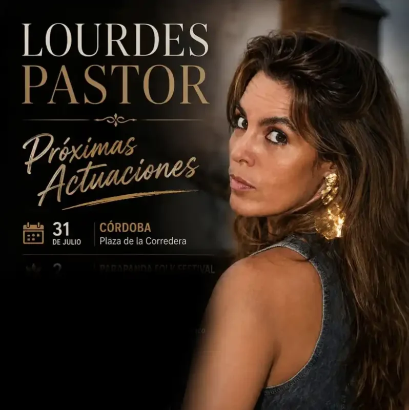 LOURDES PASTOR. Plaza de la Corredera. Cordoba. Viernes 31 Julio 2026