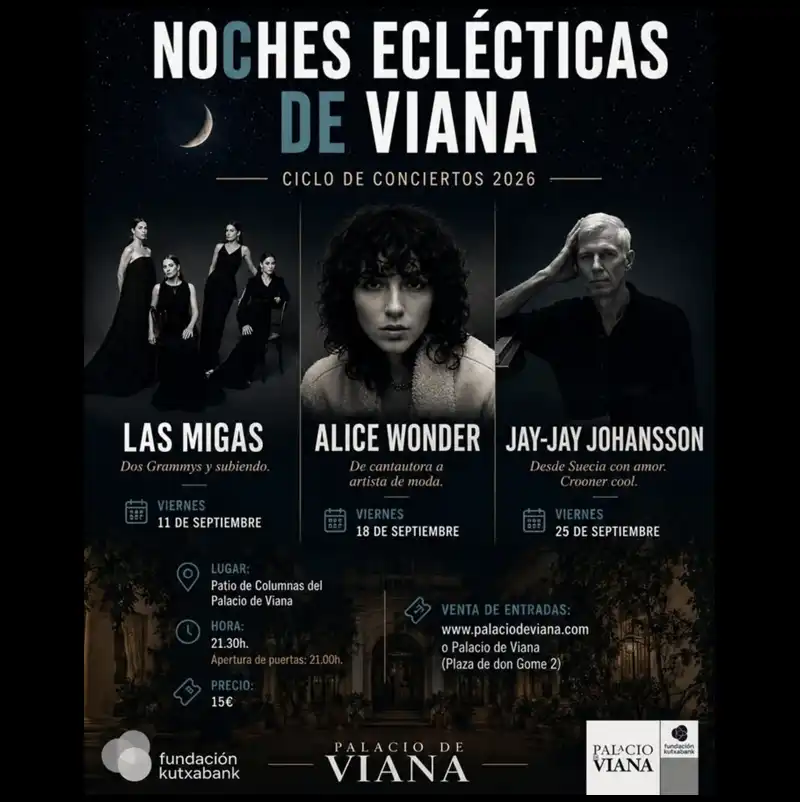 NOCHES ECLECTICAS DE VIANA. Palacio de Viana. Cordoba. Septiembre 2026