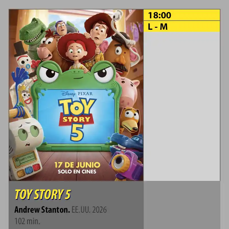 TOY STORY 5. Multicines Guadalquivir Cordoba